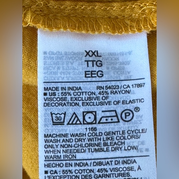 Old Navy Yellow Midi Dress boho vibes XXL - Picture 8 of 8